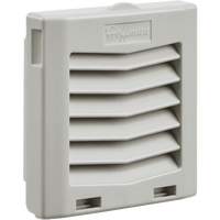 Rejilla de Escape para Ventilador con Filtro HG / Protección IP54 / Compatible con Ventiladores HF04 de 4 in (102 mm) / De Plástico / Color Gris Claro