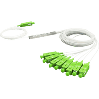 Splitter (Divisor Óptico) tipo PLC, de 1x8, conectores SC/APC