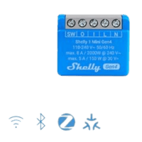 Mini Interruptor inteligente con Wi-Fi 2.4 / contacto seco /1 canal 8A, 110 - 240V / compatible con asistentes de voz