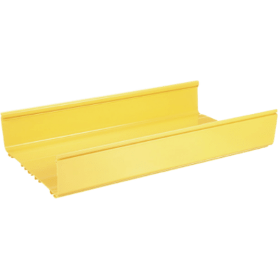 Canaleta FiberRunner™ 12X4, de PVC Rígido, Color Amarillo, 1.8 m de Largo