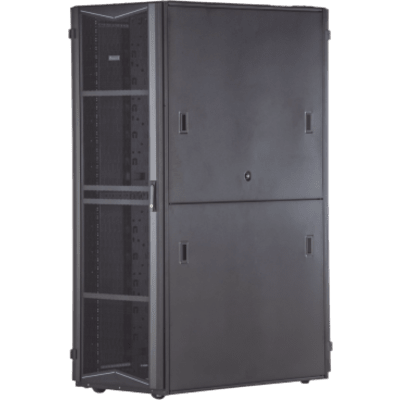 Gabinete FlexFusion para Centros de Datos, 42 UR, 600 mm de Ancho, 1070 mm de Profundidad, Fabricado en Acero, Color Negro