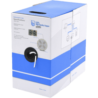 Bobina de Cable UTP Cat5e para Exterior en Color Blanco / 305 Metros (1000 Pies) / Certificada UL / Sin Blindaje