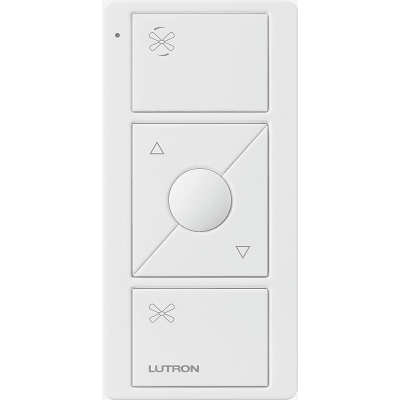 Control Pico inalámbrico para ventilador de techo, 3 botones con subir/bajar y botón de velocidad preestablecida, batería de 10 años, compatible con Caseta Wireless