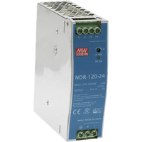 Fuente de poder industrial para riel DIN / 120W / 24Vcc / 5A / Entrada: 90-264Vca