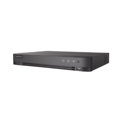 DVR 16 Canales TURBOHD + 8 Canales IP / 5 Megapixel Lite - 3K Lite / Salida Independiente HDMI - VGA / Audio de Dos Vías por Coaxitron / Reconocimiento Facial / ACUSENSE (Evita falsas alarmas) / 1 Bahía de Disco Duro / Salida de Video en Fu