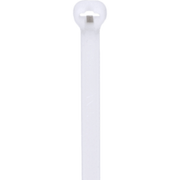 Cincho de Nylon 6.6 Dome-Top® Con Lengüeta de Bloqueo de Acero Inoxidable, 305 mm largo x 4.7mm ancho, Color Natural, Paquete de 100pz