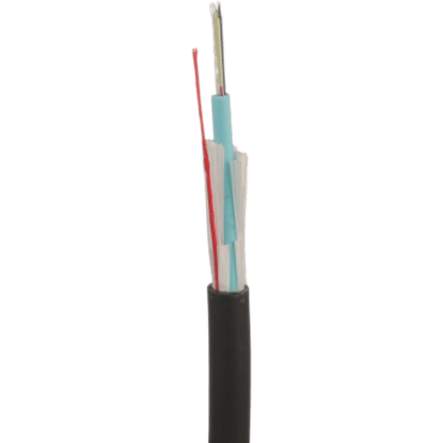 Cable de Fibra Óptica de 12 Hilos, Multimodo OM4 50/125 Optimizada, Interior/Exterior, Loose Tube 250um, No Conductiva (Dieléctrica), OFNR (Riser), Precio Por Metro