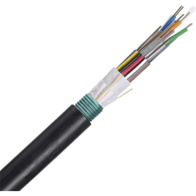 Cable de Fibra Óptica 12 Hilos, OSP (Planta Externa), Armada, MDPE (Polietileno de Media Densidad), Multimodo OM4 50/125 Optimizada, Precio Por Metro