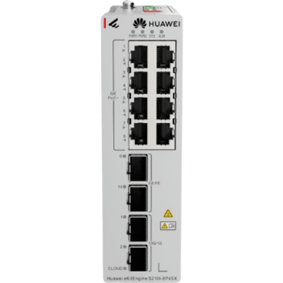 Switch Industrial eKit / 8 Puertos PoE+ Gigabit + 2 SFP + 2 SFP+ / Montaje en Riel DIN / Fuente Redundante 1+1 : 54 a 57 VCD / Libre de licenciamiento / Gestión gratuita desde la Nube / Presupuesto PoE 220 W