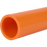 Ducto para Fibra Óptica 3/4" Liso RD11, Color Naranja Prelubricado, Rollo de 200 Metros