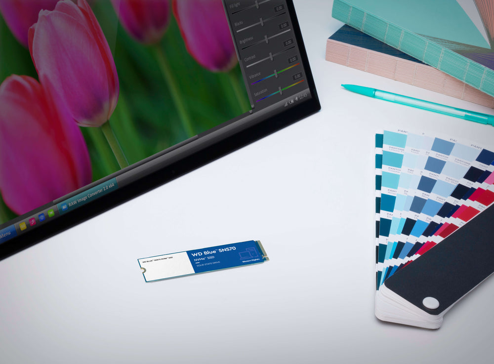 SSD WD Blue SN570 2TB NVMe M.2 2280 - vista frontal