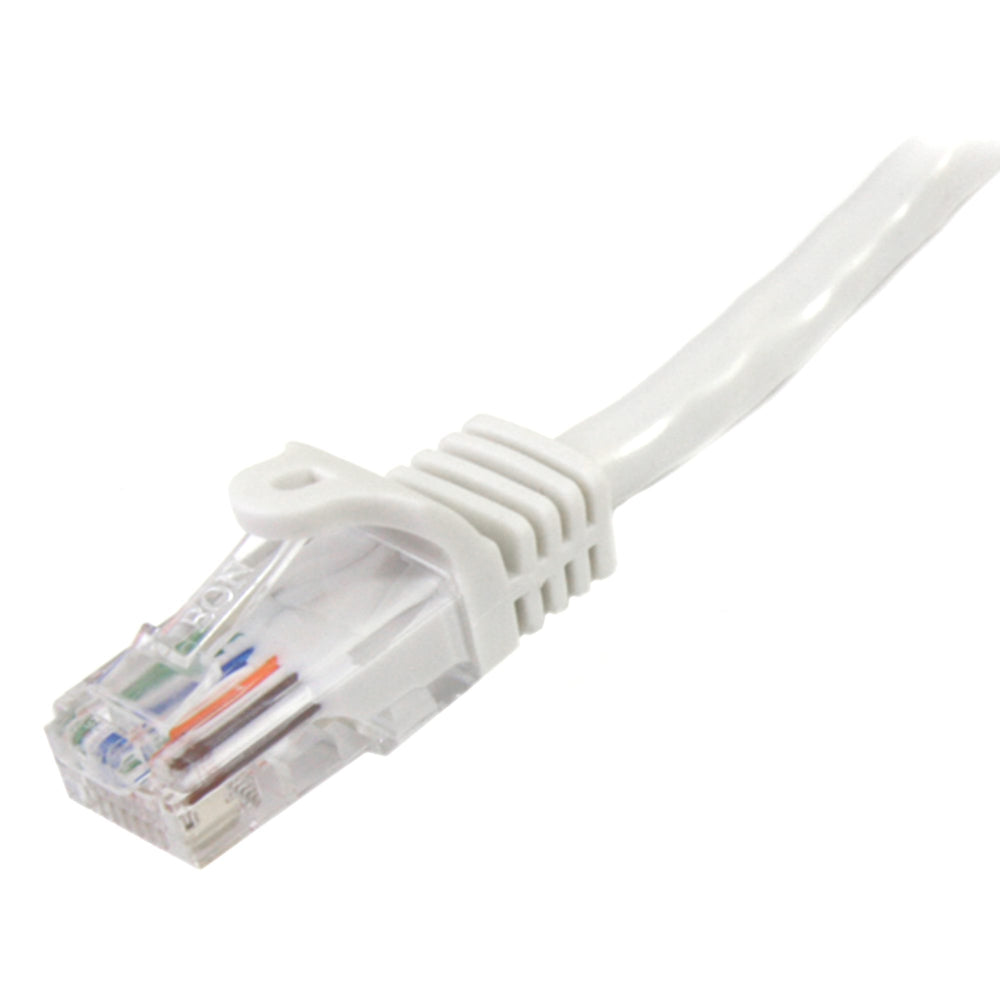 StarTech - Cable de Red de 10m Blanco Cat5e Ethernet RJ45 sin Enganches