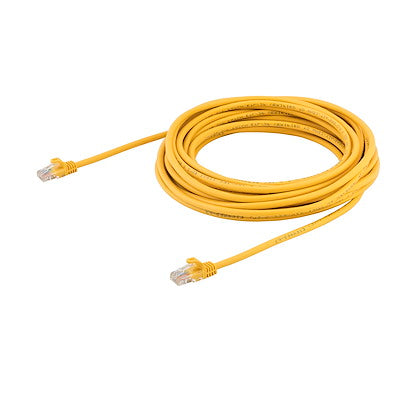 StarTech - Cable de Red de 10m Amarillo Cat5e Ethernet RJ45 sin Enganches