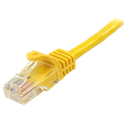 StarTech - Cable de Red de 5m Amarillo Cat5e Ethernet RJ45 sin Enganches
