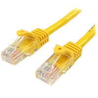 StarTech - Cable de Red de 5m Amarillo Cat5e Ethernet RJ45 sin Enganches