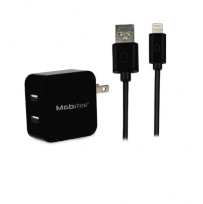 KIT Cargador USB con cable lightning  Mobifree MB-914192