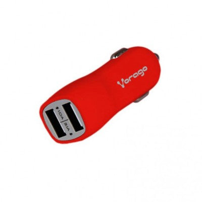 Cargador para auto 2 USB VORAGO AU-103