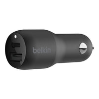 Belkin - BOOST↑CHARGE™ Cargador Para Coche USB-C PD + USB-A de 30W