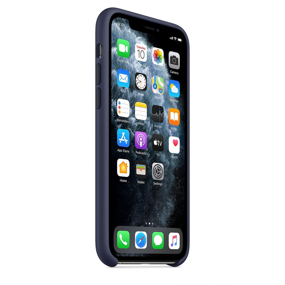 Apple - Funda de silicón para el iPhone 11 Pro - Azul noche