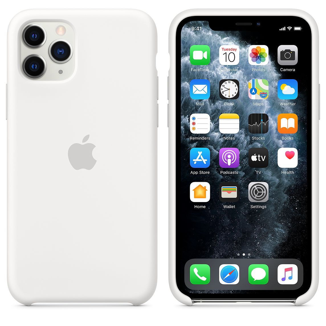 Apple - Funda de silicón para el iPhone 11 Pro - Blanco – GlaretumStore