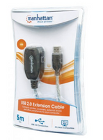 Cable USB Macho - USB Hembra, 5 Metros, Plata